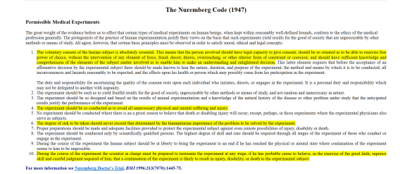 nuremberg code